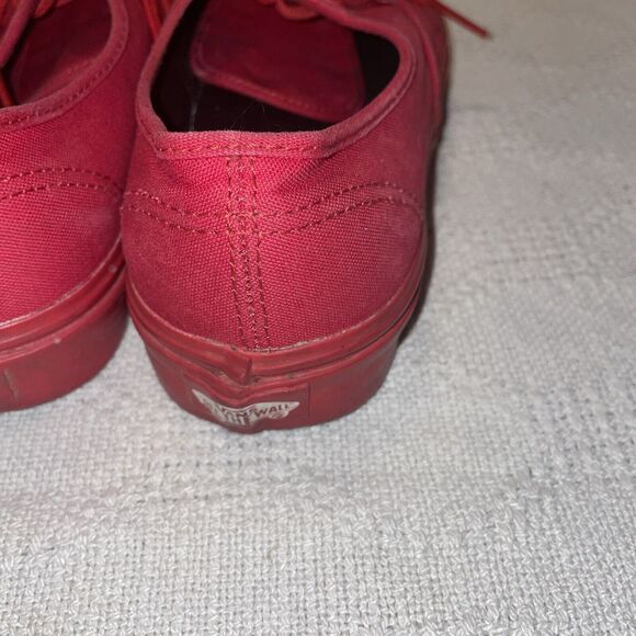 Vans Women’s Skateboard Shoes Size 8.5 M Red Athleisure Outdoors Casual - Picture 12 of 12